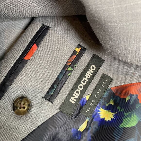 Indochino Blazer Men Newbury 56 Wool Linen Blend NEW Adult E154 - Picture 6 of 11